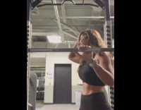 Girl ducks under metal bar hits head