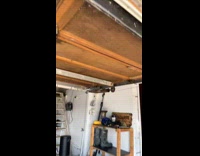 Snail hanging on slime thread