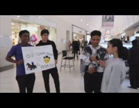 Guy asks random girl at the mall to go to prom, girl says no