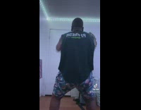 Gay Man Twerks on Camera in Room