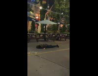 Man jacket WAP Dance closed road nighttime