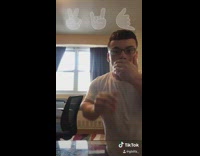 guy trying sign language drops ipad tik tok
