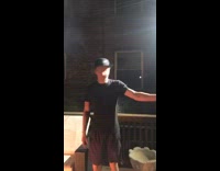 Fireplace outside on deck burning entirely 