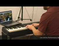 Piano remotely and mirrored played through another piano