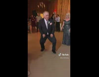 Grandpa sings dances to song wedding