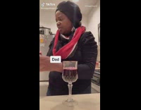 Mom vs dad with boxed wine 