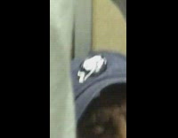 abe lincoln blue hat man falls asleep on train