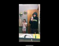 Little sister and brother flip switch challenge