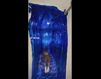 Woman sets up on her own for photoshoot 