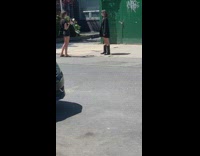 Girl white rose green building defund injustice 