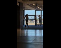 Collab IITW - Four women hug each other at airport for video 