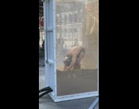 Guy in white clear box sand pt. 2
