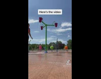 Bucket of water pulls womans shorts down 