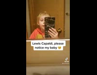 Young girl sing someone you loved mirror 