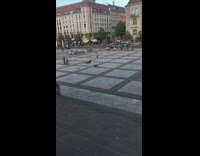 Man polo dance perform public park music video shoot