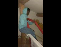 Collab BitchMP - Guy blue hoodie red rope swing in house