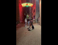 Two men music video shoot on alley Part 2