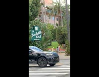 Woman hair whip street beverly hills hotel