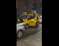 TLC police tries to grab taxi driver