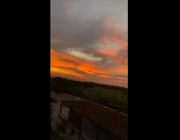 Orange clouds sunset in South Africa part 2