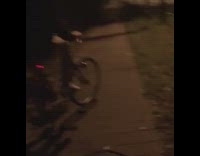 Guy rides bicycle falls in bushes fail 