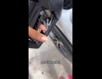 Man shows gas lifehack on nozzle pump