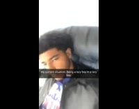 Guy sits in armchair lazy boy 