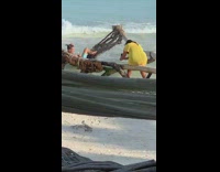 Man lay down hammock Kanan beach pictorial