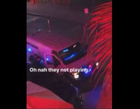 White van alarms commands everyone to disperse 