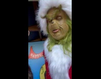 The grinch giving advice to womans boyfriend 