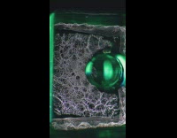 Collimated beam transmitting through glass