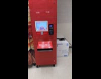 Woman sees out of order pizza vending machine