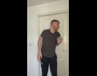 Guy pretends to be sit with fake cough and vomit sounds