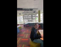 Guy guess name then shoots confetti at girl