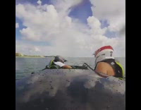 Guy turns boat falls in water fail 