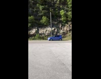 Collab BitchMP - Line of scion xb box cars driving down mountain road 