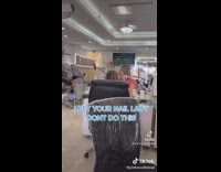 Nail salon does karaoke 