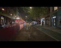 Bus stuck cant make sharp turn street