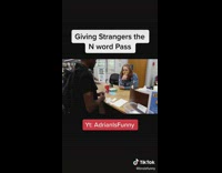 Guy gives white woman N word pass 