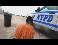 Chucky doll remote controlled car boardwalk NYPD 