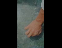 Man moves right hand to move his veins inside