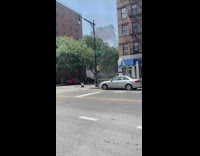 Gas leak explosion on the street caught on camera