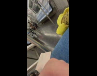 Guy in underwear twerks and dances on train ride 