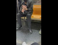 Guy lint rolls his hand 