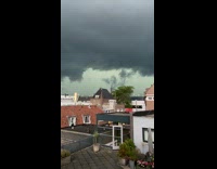 Time lapse of clouds thunder lightning