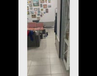 Guy Tries to Open Drink Can without Friends Knowing 