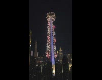 New year celebration fireworks show Burj Khalifa
