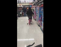 Collab Clips mpugc - Girl walmart pink bike worker judges