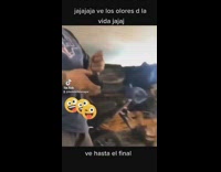 Guy farts on face mask prank 