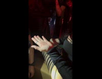 Rihanna reacts to magic trick on hand